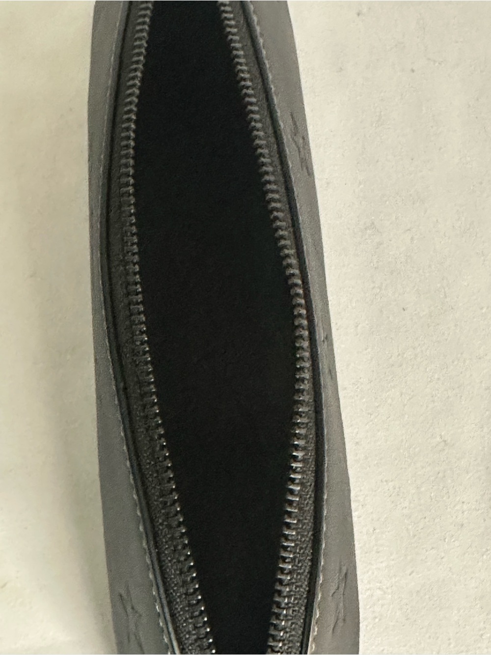 Coach Black Star-Embossed Leather Pencil Case Pouch - Picture 6 of 7